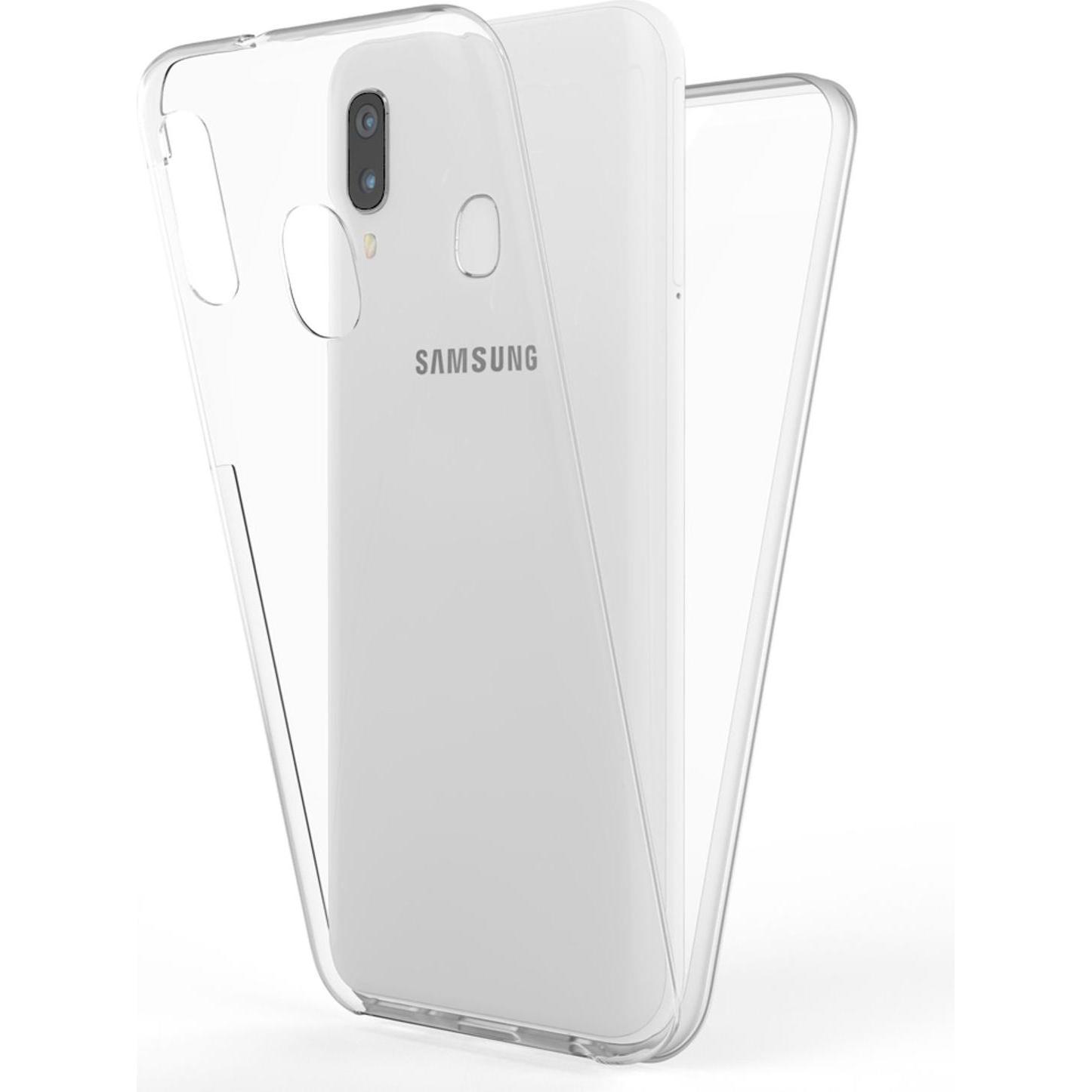 Nalia 360 Grad Hülle (Samsung Galaxy A40), Smartphone Hülle, Transparent