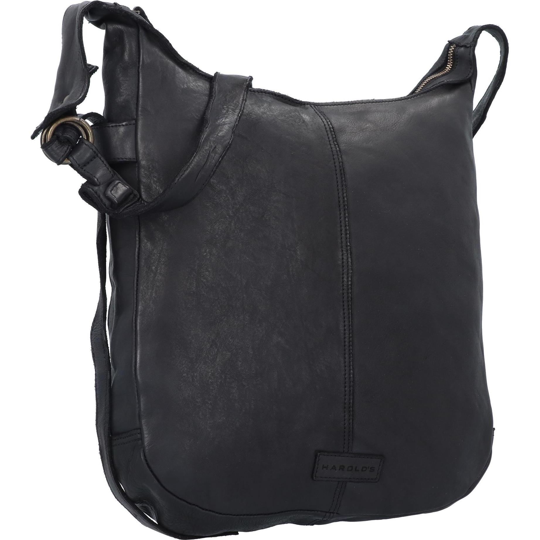 Thumbnail - Harolds, Handtasche, Submarine Umhängetasche Leder 31 cm, Schwarz