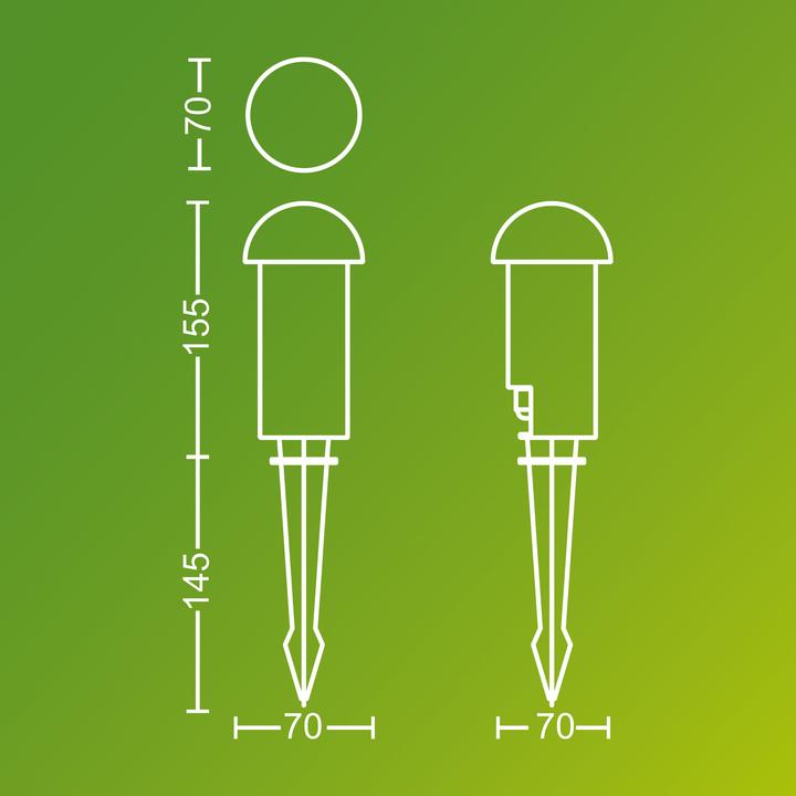 Immagine prodotto Philips Edwina 3er-Set Niedervolt (IP44)