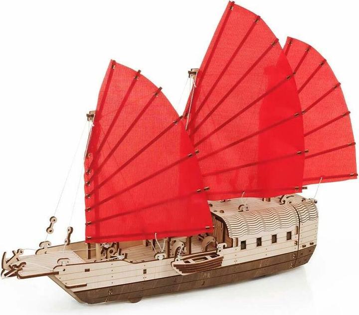 Actual product image Eco Wood Art Asian ship (Djong) - 3D wooden construction kit