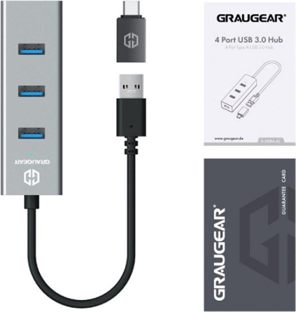 Produktbild Graugear Usb-Hub (USB-C, 4 Ports)