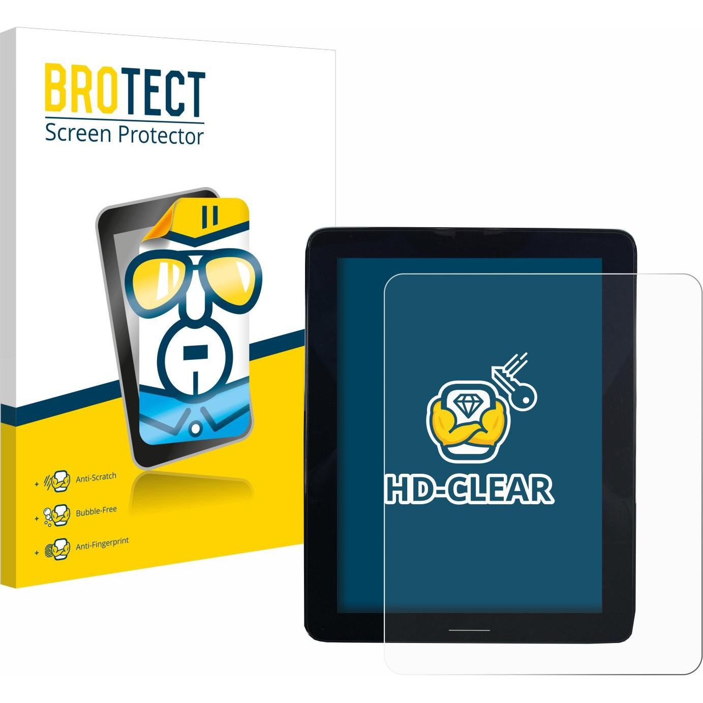 BROTECT, Fahrzeug Navigation Zubehör, Schutzfolie Displayschutz Klar