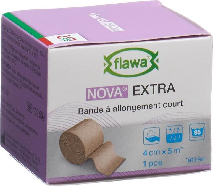 Produktbild Flawa Kurzzugbinde 4cmx5m hautfarbig