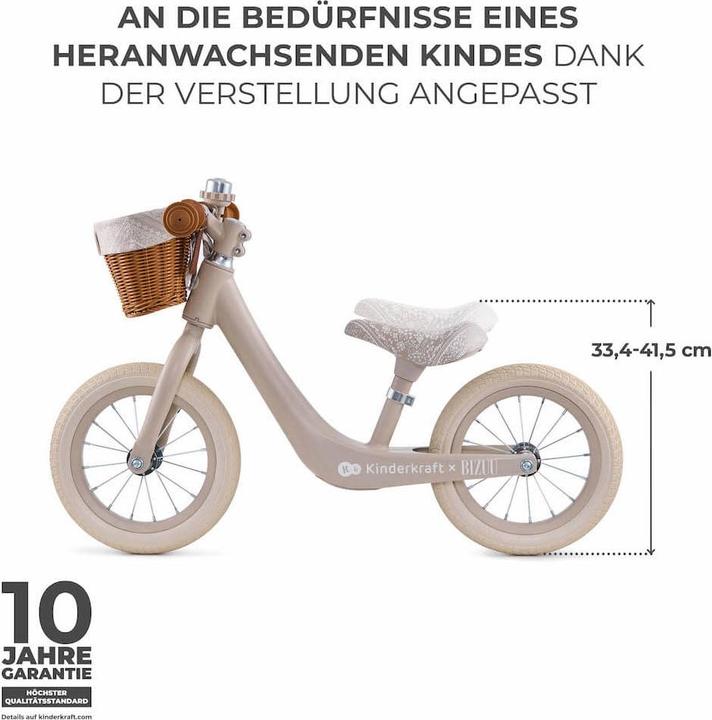 Actual product image KinderKraft Balance Bike Rapid 2 BIZUU Kollektion / Laufrad