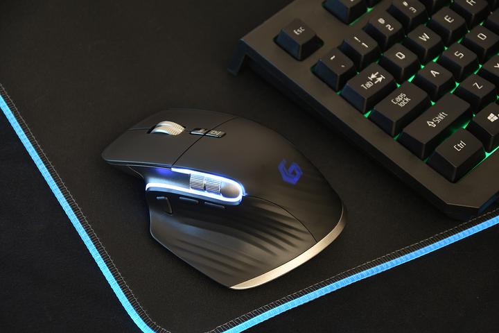Produktbild Gembird MUSG-RAGNAR-WRX900 mouse Right-hand RF Wireless + Bluetooth Laser 1600 DPI (Kabellos)