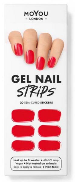 Produktbild MoYou London Gel Nail Strips Red Ridding Hood