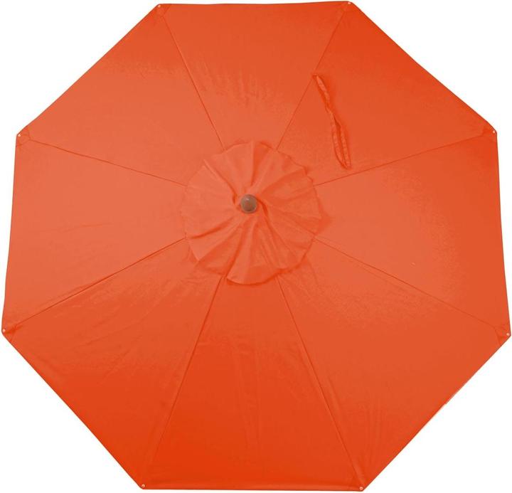 Produktbild Swisshandel24 Gastronomie Holz-Sonnenschirm, Gartenschirm, Polyester/Holz 16kg, rund Ø4m Seilzug stosssicher - ter (4 m)