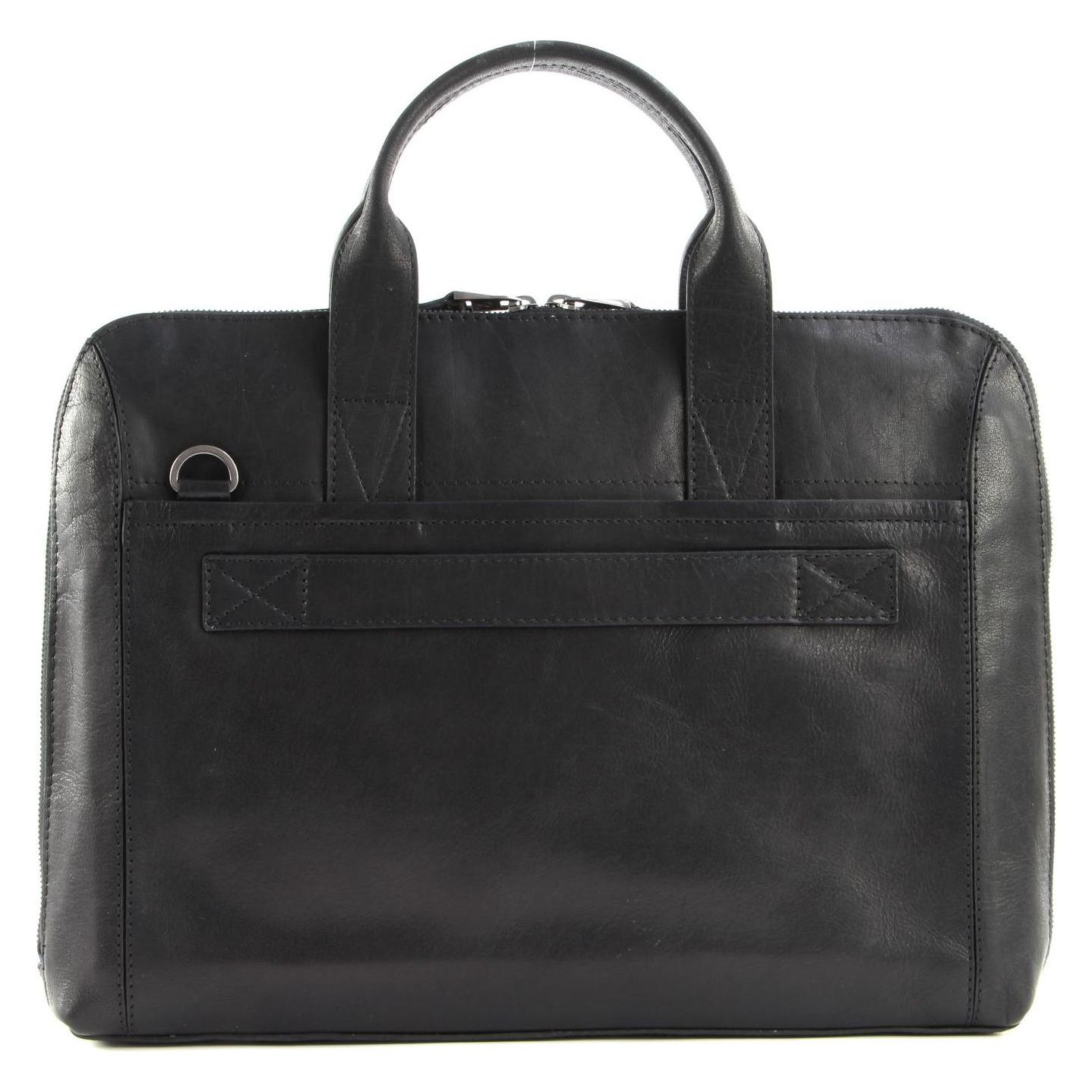 Saddler Gustav Computer Bag, Notebooktasche, Schwarz