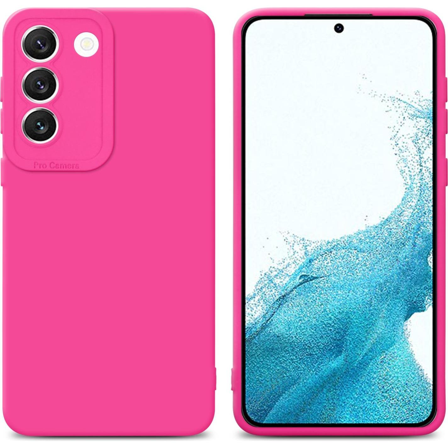 Cadorabo Hülle für Samsung Galaxy S22 im TPU Fluid LM162 Style (Samsung Galaxy S22+), Smartphone Hülle, Pink