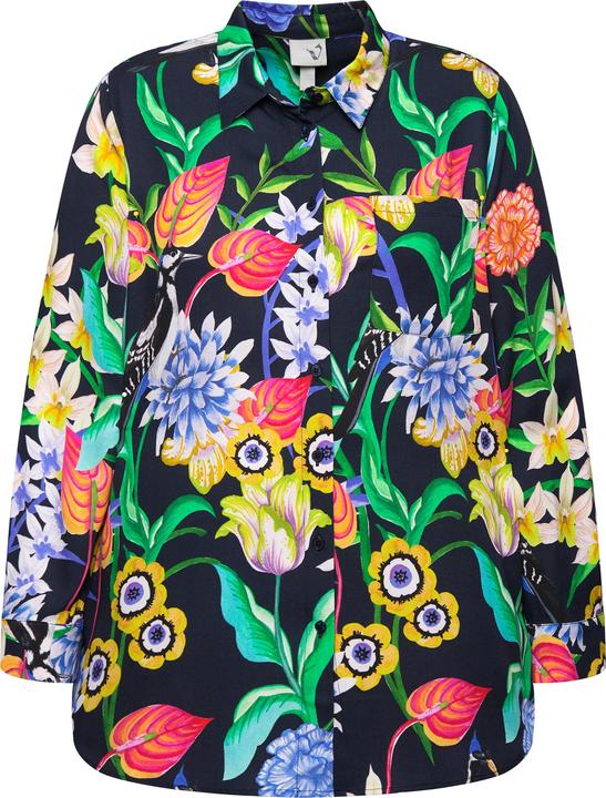 Produktbild Ulla Popken Hemdbluse, Landhausdruck, Hemdkragen, Langarm (42, 44)