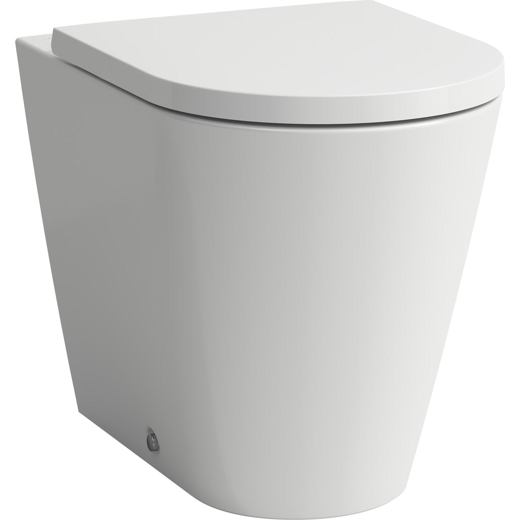 Laufen, Toilette + Bidet, Stand-WC KARTELL Tiefspüler, spülrandlos weiss