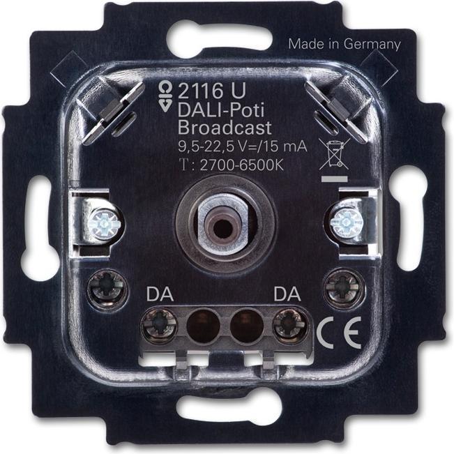 Busch-Jaeger BJ 2116 U DALI-Potenziometer-Einsatz, tunable white, Busch-Dimmer, Elektronikzubehör + Gehäuse