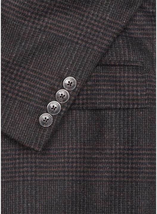 Actual product image Hackett Wool Cashmere Check Coat