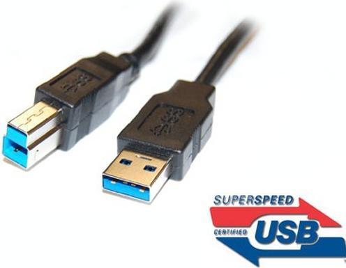 Produktbild PremiumCord KU3AB3BK USB cable USB A USB B Black (3 m, USB 3.0)