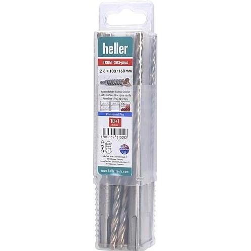 Heller, Bohrereinsatz, TRIJET SDSPlusBohrer 6 x 160mm Set 101 (6 x 160 mm)