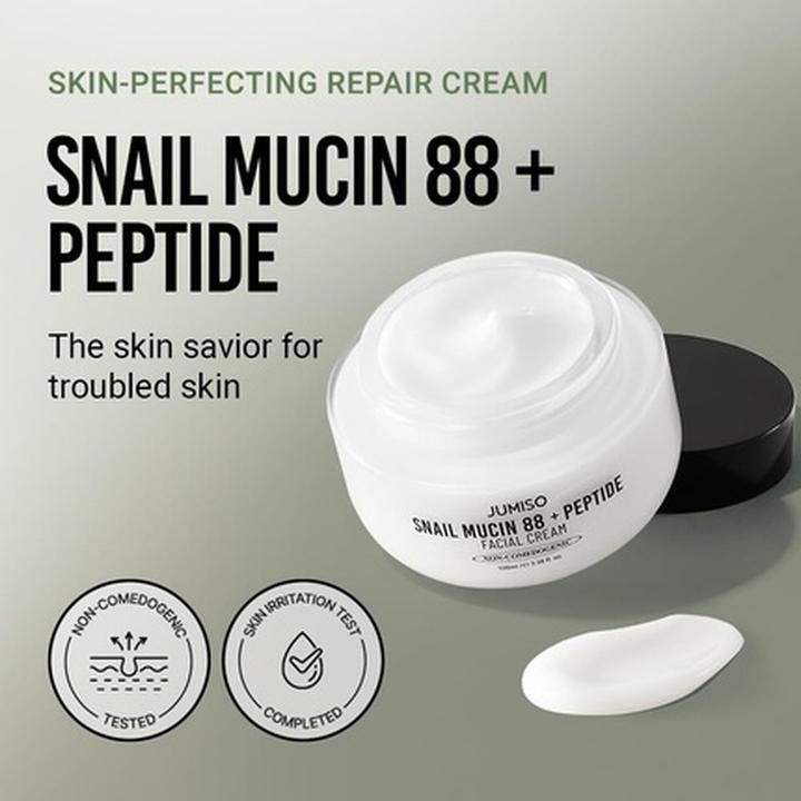 Actual product image Jumiso Snail Mucin 88 and Peptide Cream for Sensitive Skin (1000 ml, Day cream)