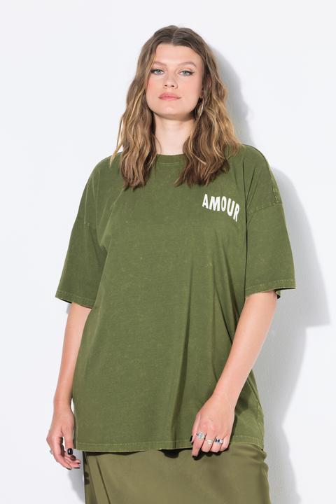 Produktbild Studio Untold T-Shirt, oversized, acid washed, AMOUR-Rückenprint (42, 44)