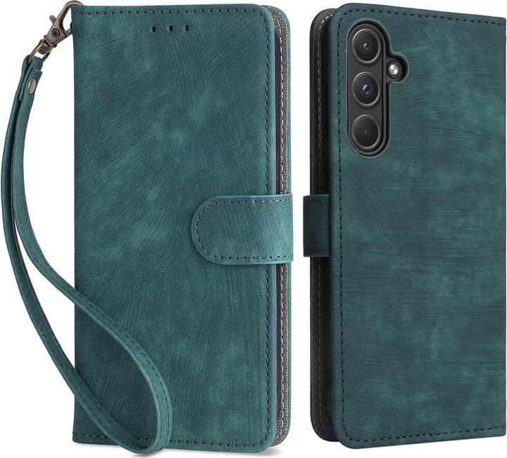 Actual product image Cover-Discount Galaxy A55 - Case with RFID blocker green (Samsung Galaxy A55)