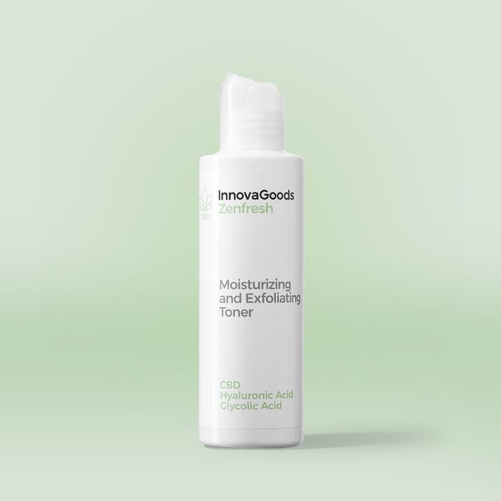 Immagine prodotto InnovaGoods Tonico viso idratante con effetto esfoliante CBD Zenfresh 150 ml (Scrub detergente, 150 ml)