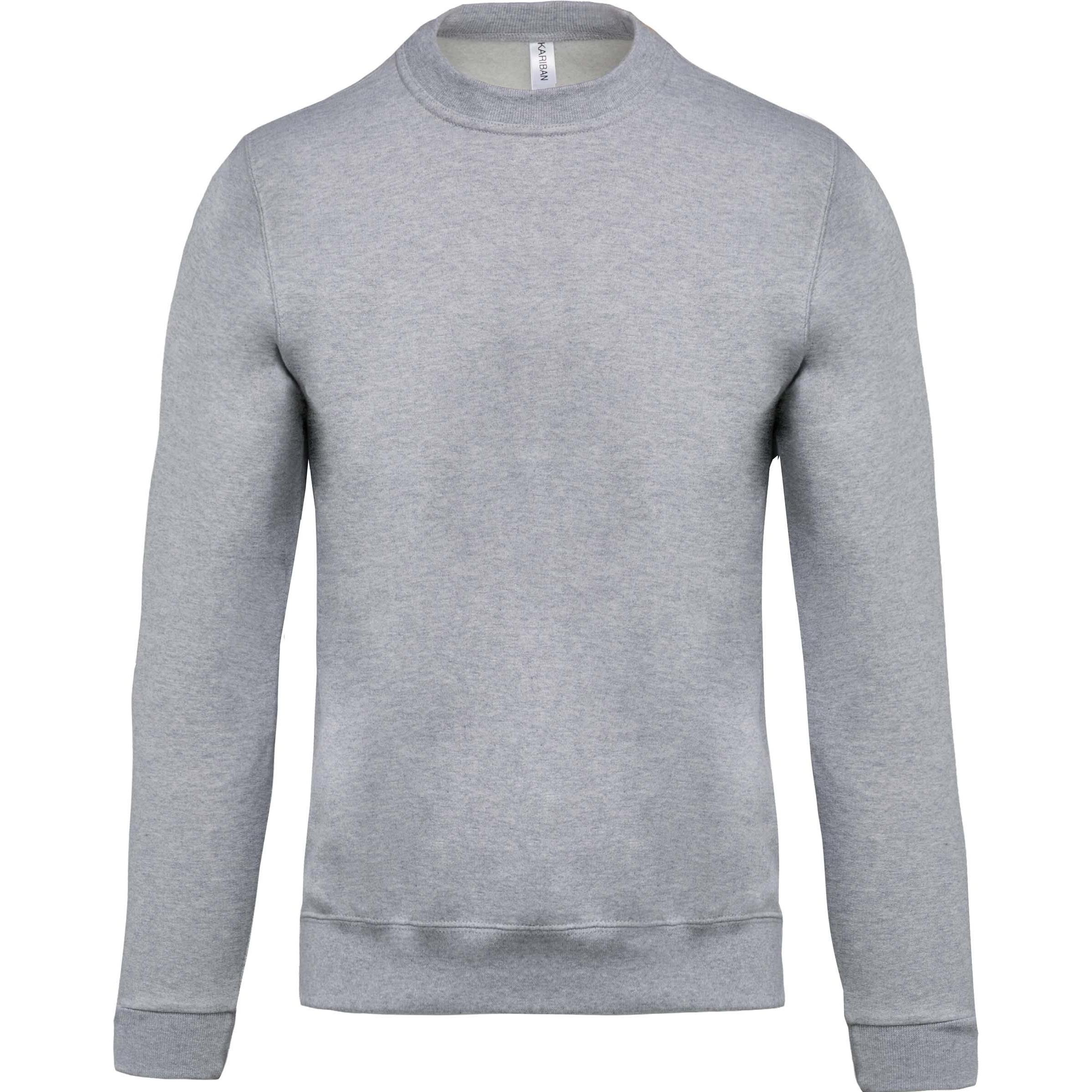 Kariban, Pullover, Col Rond, Grau, (XS)