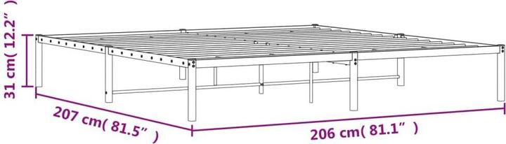 Image du produit vidaXL Bettgestell (200 x 200 cm)