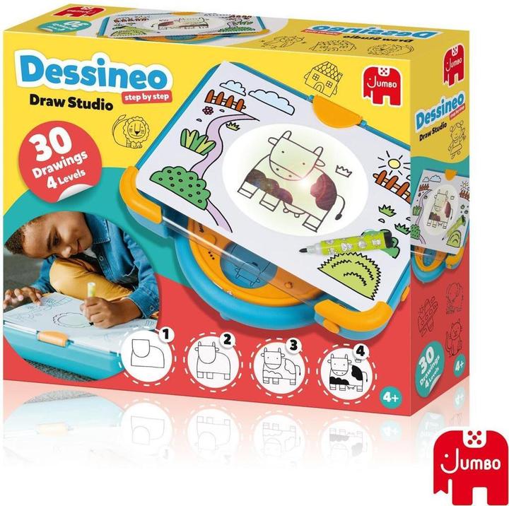 Produktbild Jumbo Dessineo Zeichenstudio (Dänisch, Deutsch, Englisch, Französisch, Italienisch, Multilingual, Niederländisch, Norwegisch, Portugiesisch, Schwedisch, Spanisch)