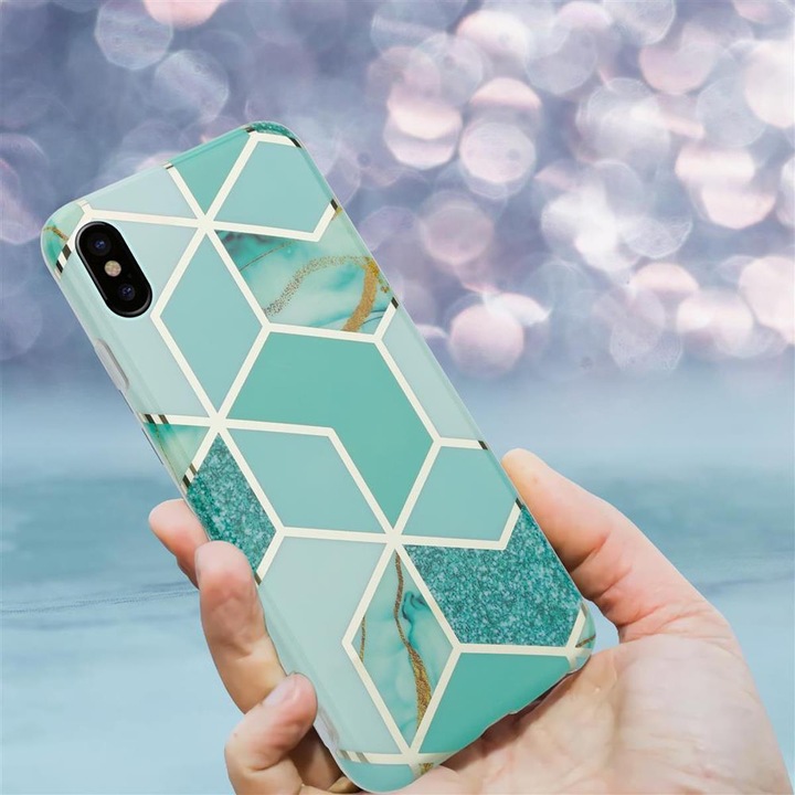 Produktbild Cadorabo IMD TPU Bunter Marmor Cover (Apple iPhone X)