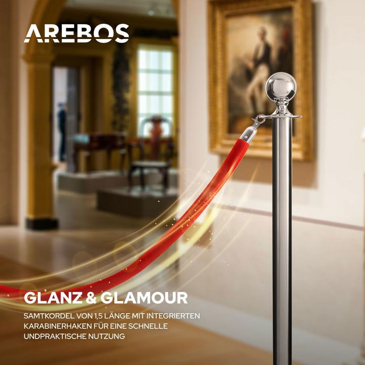 Image du produit Arebos Système de guidage des personnes Kordel