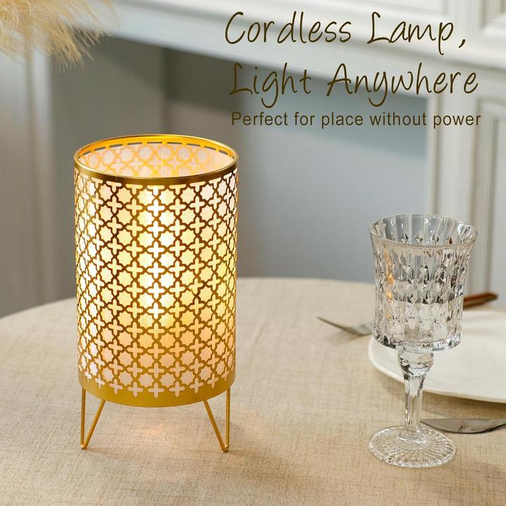 Produktbild Trirocks 2er-Set Batteriebetriebene Tischlampe mit Timer