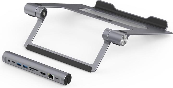 Produktbild EFB Elektronik EFB Techly Zusammenklappbares Laptop/Tablet 9 in 1 (USB-C)
