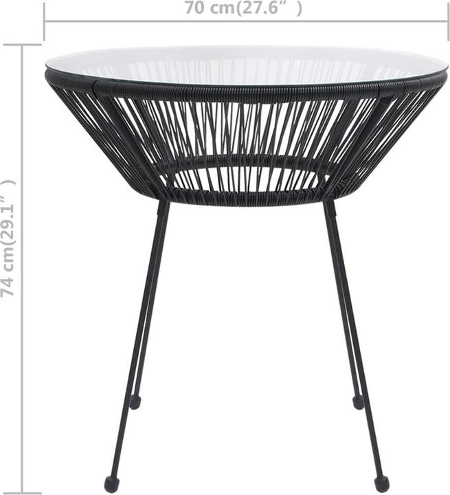 Image du produit vidaXL Garten Esstisch (70 x 74 cm)