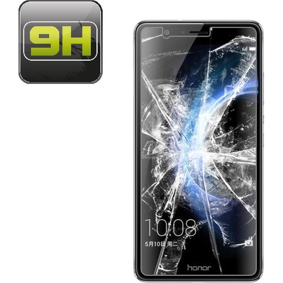 Protectorking 2x echtes Tempered 9H Panzerhartglas 3D KLAR (2 Stück, Honor V8), Smartphone Schutzfolie