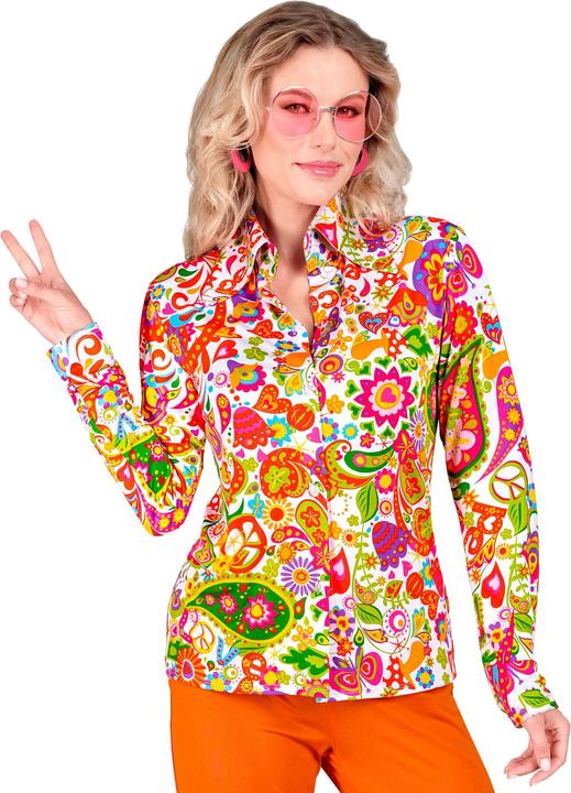 Produktbild Widmann 60er Jahre Bluse Peace & Paisley (L)
