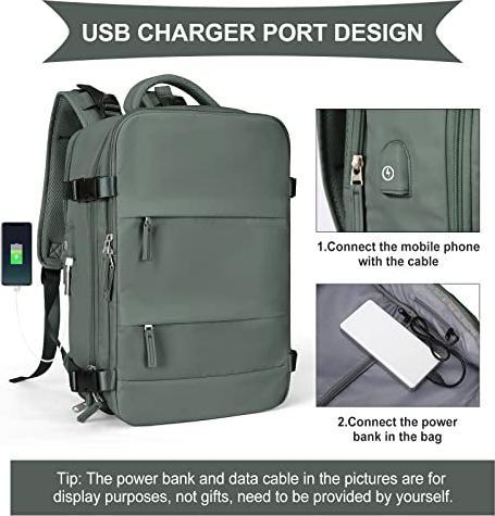 Produktbild Only-Bags.Store Grosser Reiserucksack, Handgepäck Rucksack, Wanderrucksack Wasserdicht Outdoor Sport Rucksack Casual