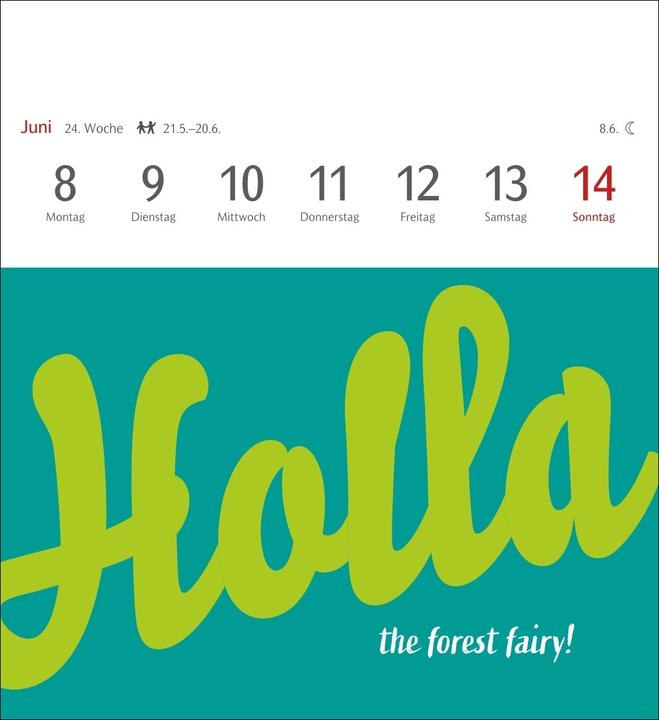 Productafbeelding Harenberg Typo-Sprüche-Kalender Postkartenkalender 2026 - Mit 53 Postkarten (Duits)