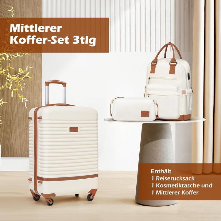 Actual product image Coolife 3-teiliges Kofferset (M (50 - 90l))