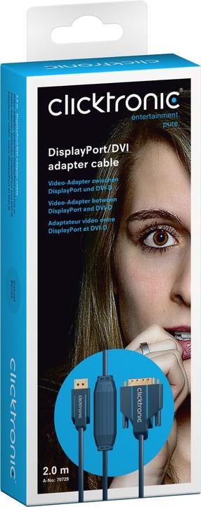 Actual product image clicktronic DisplayPort — DVI (2 m)