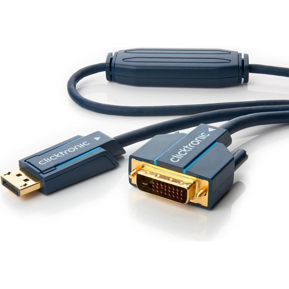 clicktronic DisplayPort — DVI (2 m, DisplayPort, DVI), Video Kabel
