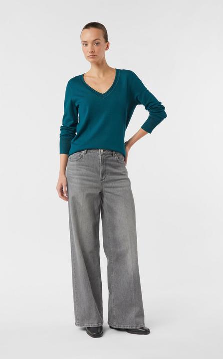 Actual product image Comma Strickpullover Feinstrickpullover mit Glitzergarn-Details (38)