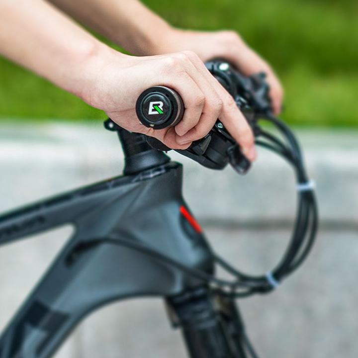 Actual product image Rockbros 40210003001 microfibre bicycle handlebar grips - black