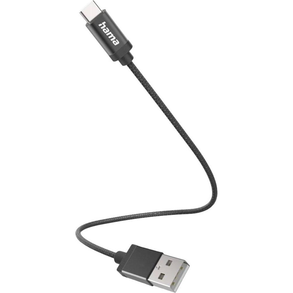 Hama USB A – USB Typ C (0.20 m, USB 2.0), USB Kabel