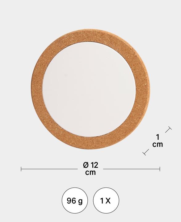 Actual product image I Am Creative Cork trivet, pan and pot trivet, set of 10 pcs. (10 x, Pan coaster)