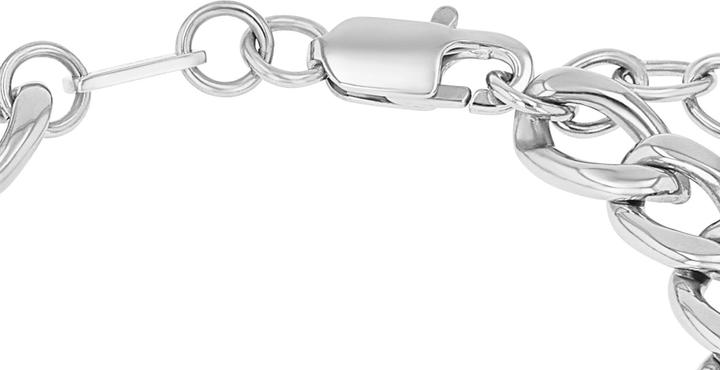 Image du produit S.Oliver Bijoux de bras pour hommes, acier inoxydable (22 cm, Acier inoxydable)