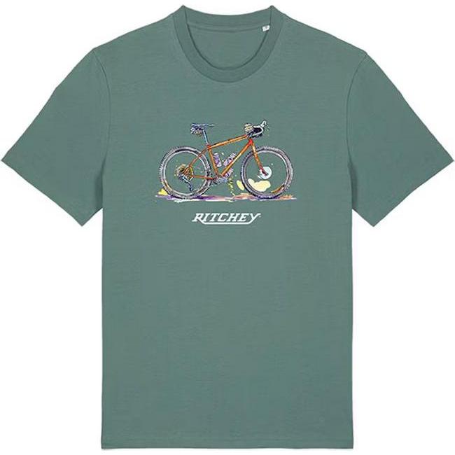 Ritchey, Herren, Shirt, Ascent Edition T-Shirt Unisex, green bay, XL, Grün, (XL)