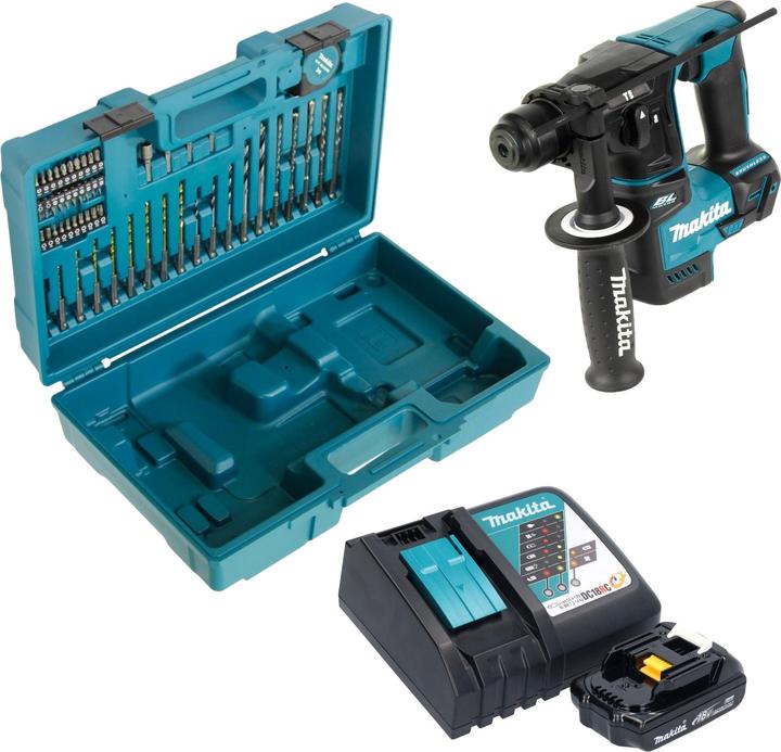 Produktbild Makita DHR 171 RY1X3 Akku Bohrhammer 18 V 1,2 J SDS-Plus Brushless + 1x Akku 1,5 Ah + Ladegerät +