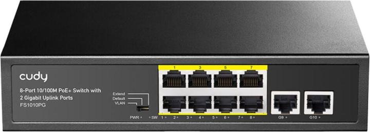 Immagine prodotto Cudy FS1010PG switch di rete Fast Ethernet (10/100) Power over Ethernet (PoE) Nero (10 porte)