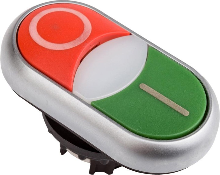 Immagine prodotto Eaton M22 DDLM GR X1/X0 doppio pulsante frontale in plastica 1 pz.
