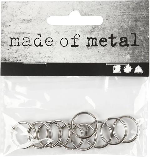 Immagine prodotto Creativ Company Schlüsselringe 15mm, Set mit 10 Sück, aus Metall