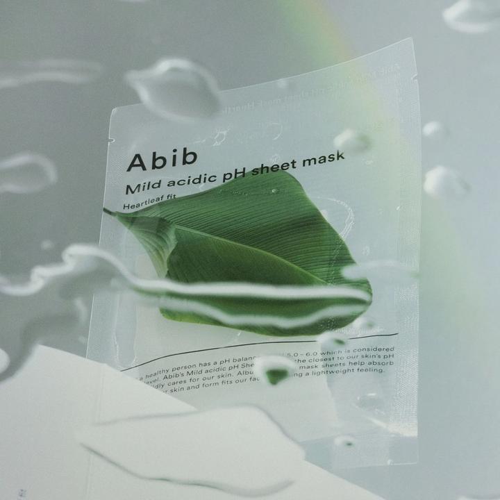 Image du produit NoName Korea ABIB Masque en feuille au PH acide doux Heartleaf Fit 30ml - Pack de 5 (27 ml)