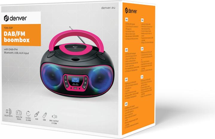 Immagine prodotto Denver TDB-212P (DAB, FM, Bluetooth)